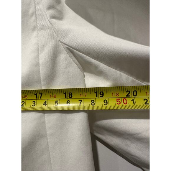 NWT L'Agence Size 8 Off White Gold Lila Boxy Preppy Luxury Crop Cotton Blazer - Picture 7 of 11